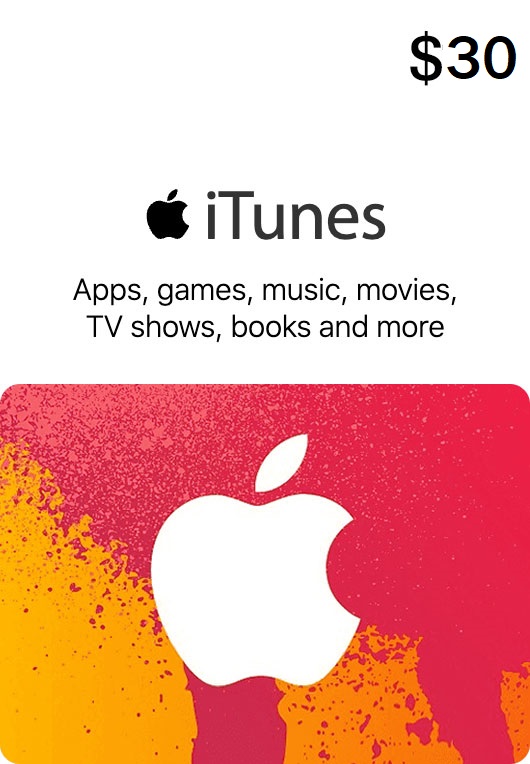 itunes gift card USA $30