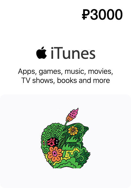 itunes gift card Russia 3000 rub