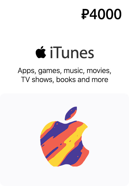 itunes gift card Russia 4000 rub