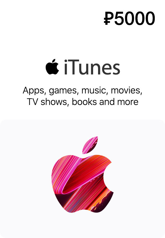 itunes gift card Russia 5000 rub