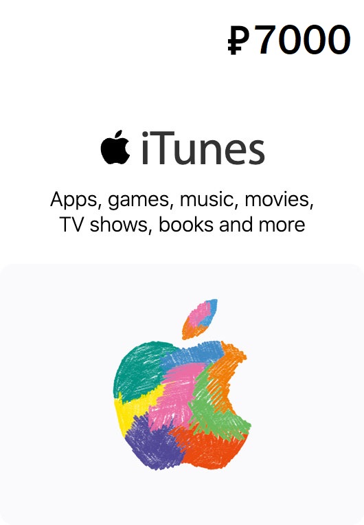 itunes gift card Russia 7000 rub